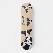 Skateboard Cow Tan Nom animal Skate (Recto)
