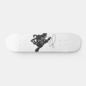 Skateboard Cowboy à cheval bourré courant avec lasso (Horz)