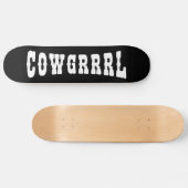 SKATEBOARD COWGRRRL (Horz)