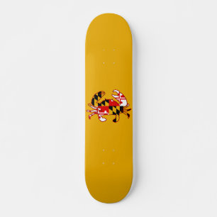 Skateboard Crabe du drapeau du Maryland