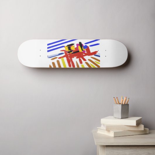 Skateboard Crabe été (Art mural (Horz))