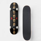 Skateboard Crâne à grains brillants (Devant)
