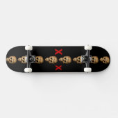 Skateboard Crâne à grains brillants (Horz)