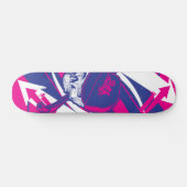 Skateboard Crâne abstrait (Horz)