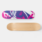 Skateboard Crâne abstrait (Horz)