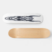 Skateboard Crâne avec cornes (Horz)