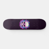 Skateboard Crâne Blanc (Horz)