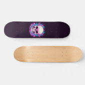 Skateboard Crâne Blanc (Horz)