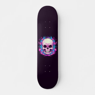 Skateboard Crâne Blanc 