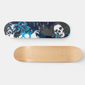 Skateboard Crâne bleu (Horz)