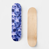 Skateboard Crâne bleu foncé (Recto)