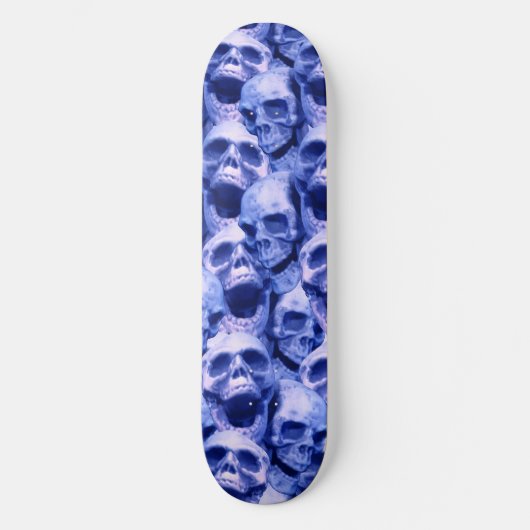Skateboard Crâne bleu foncé (Recto)
