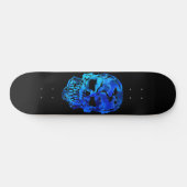 Skateboard Crâne bleu océan (Horz)