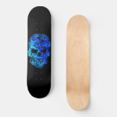 Skateboard Crâne bleu océan (Recto)