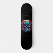 Skateboard Crâne coloré (Devant)