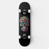 Skateboard Crâne d'art mexicain (Recto)