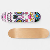 Skateboard Crâne de Dia de los Muertos Sugar (Horz)