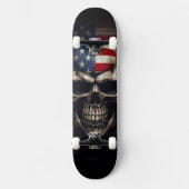 Skateboard Crâne de drapeau américain (Recto)