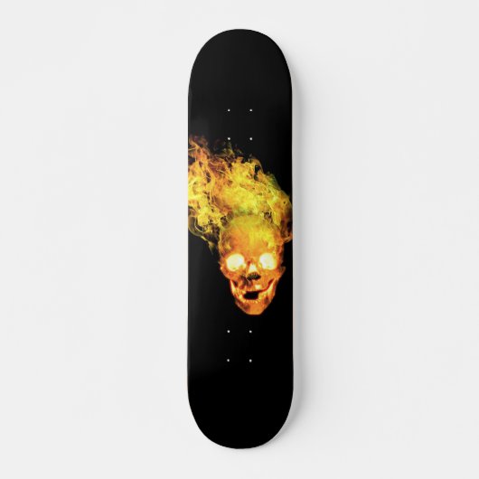 Skateboard Crâne de feu (Devant)