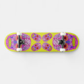 Skateboard Crâne de fleurs 2 (Horz)
