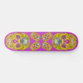 Skateboard Crâne de fleurs 3 (Horz)