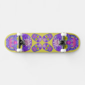 Skateboard Crâne de fleurs 5 (Horz)