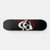 Skateboard Crâne de pirate déplaisant et os croisés (Horz)