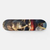 Skateboard Crâne de pirate méchant (Horz)