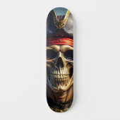 Skateboard Crâne de pirate méchant (Recto)