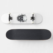 Skateboard Crâne de squelette gothique (Horz)