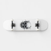 Skateboard Crâne de squelette gothique (Horz)