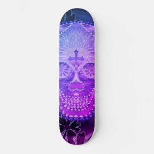 Skateboard Crâne de sucre pourpre