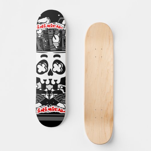 Skateboard Crâne d'échec immatériel (Recto)