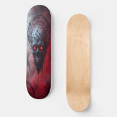 Skateboard Crâne d'esthétique d'horreur (Recto)