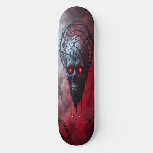 Skateboard Crâne d'esthétique d'horreur (Recto)