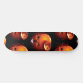 Skateboard Crâne d'Halloween et Citrouille (Horz)