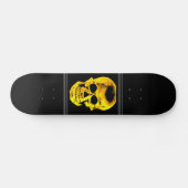 Skateboard crâne doré (Horz)