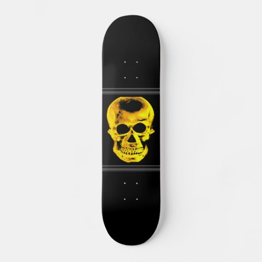 Skateboard crâne doré (Recto)