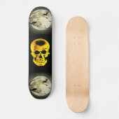 Skateboard crâne doré (Recto)