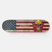 Skateboard Crâne doré pour enfants (Horz)