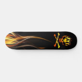 Skateboard Crâne du feu (Horz)
