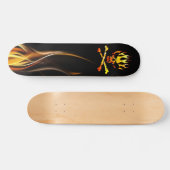 Skateboard Crâne du feu (Horz)