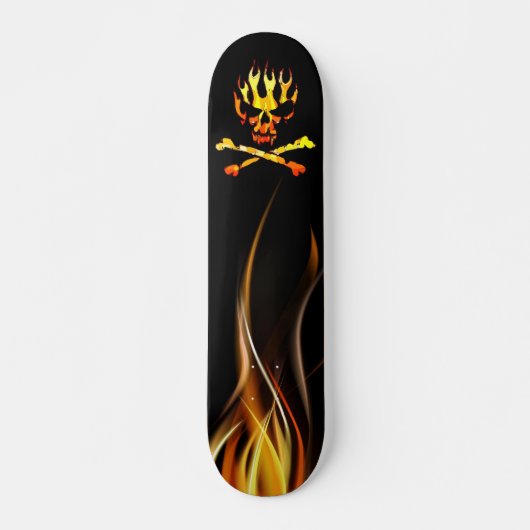 Skateboard Crâne du feu (Devant)