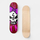 SKATEBOARD CRÂNE EFFRAYANT DE FILLE ! (Recto)