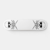 Skateboard crâne-et-croix-cisaillements, (Horz)