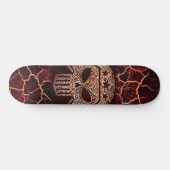Skateboard Crâne et lave (Horz)