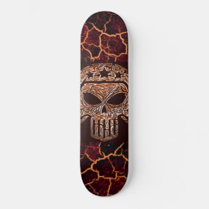 Skateboard Crâne et lave