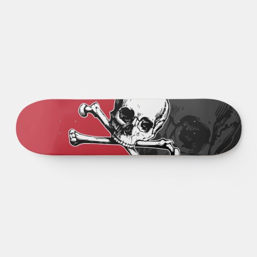 Skateboard Crâne et os (Horz)
