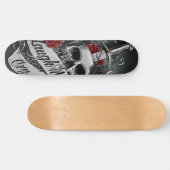Skateboard Crâne et roses (Horz)