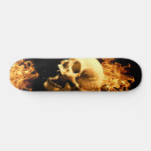 Skateboard crâne flamboyant (Horz)